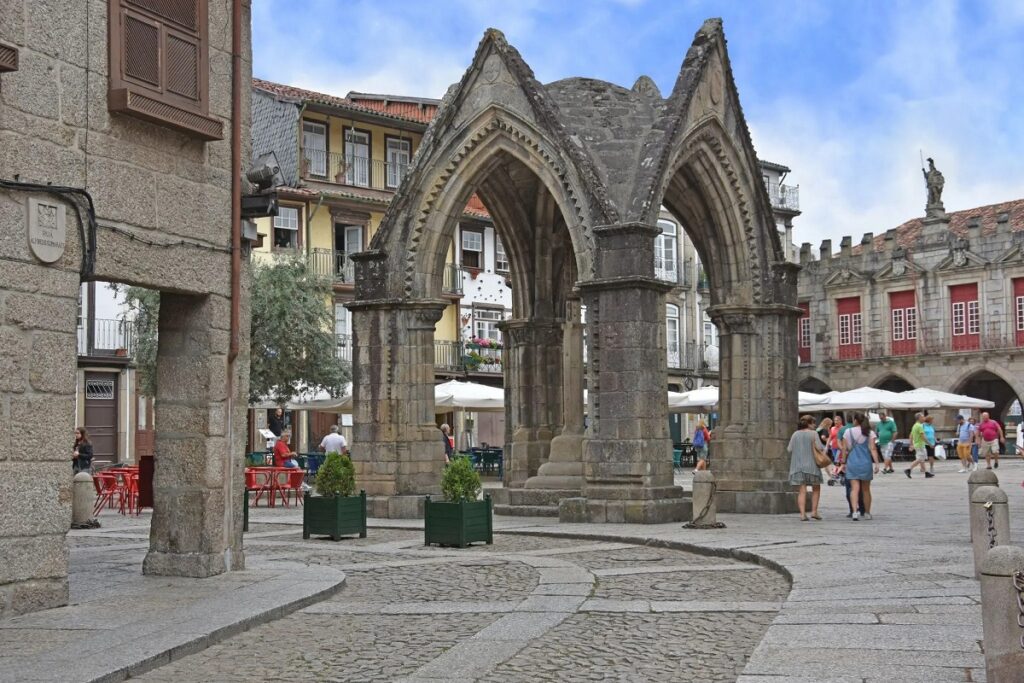Padrão do Salado Gothic monument for Guimarães cannabis-travel-guide-cannatrailz