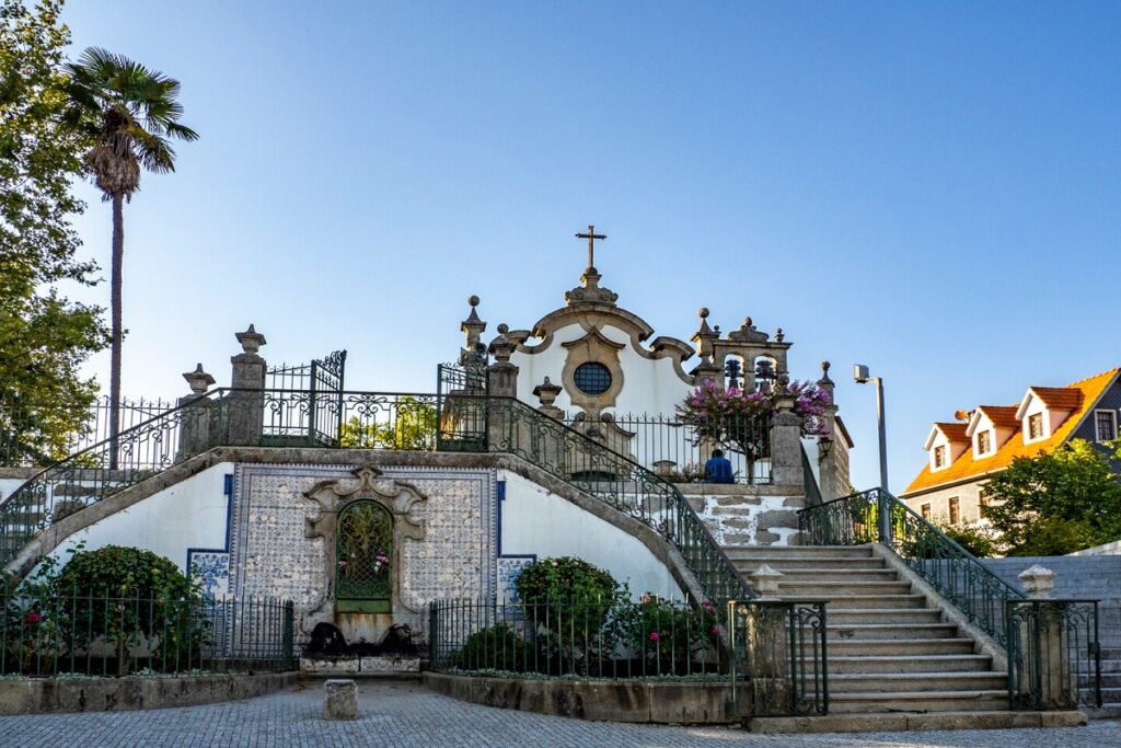 Back view of Sé Catedral in Viseu for cannabis travel guide cannatrailz