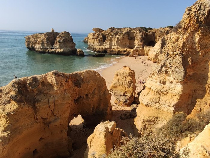 Hidden coves and sea caves for enjoying cannabis in Albufeira near Praia de São Rafael