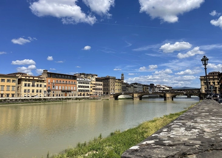 Neighborhoods on the Oltrarno side are were you notice cannabis in Florence away from the busy historic center.