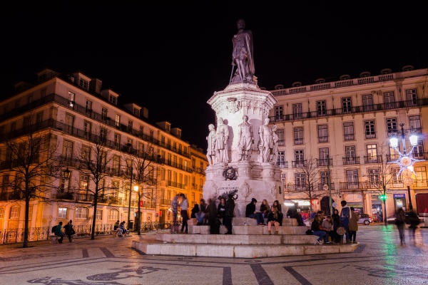 Bairro Alto Lisbon's beating social hub after dark.