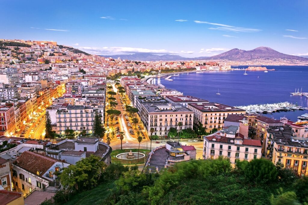 Scenic aerial view of the city for Cannabis in Naples Travel Guide.