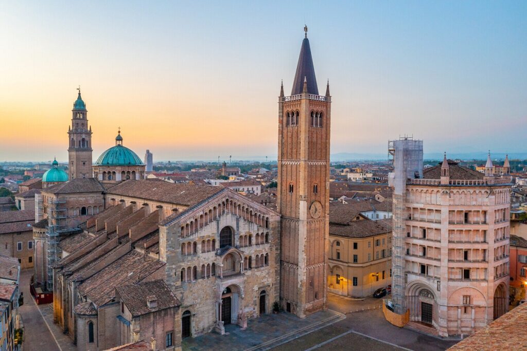 The Duomo and its bell tower for Cannabis in Parma Travel Guide.