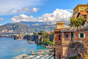 Scenic view of town and marina bay for Cannabis in Sorrento Travel Guide.