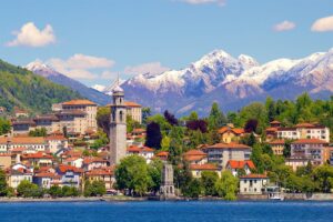 Scenic view of Lake and Alps for Cannabis in Verbania Travel Guide.