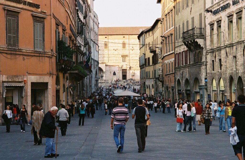 Cannabis in Perugia oldtown