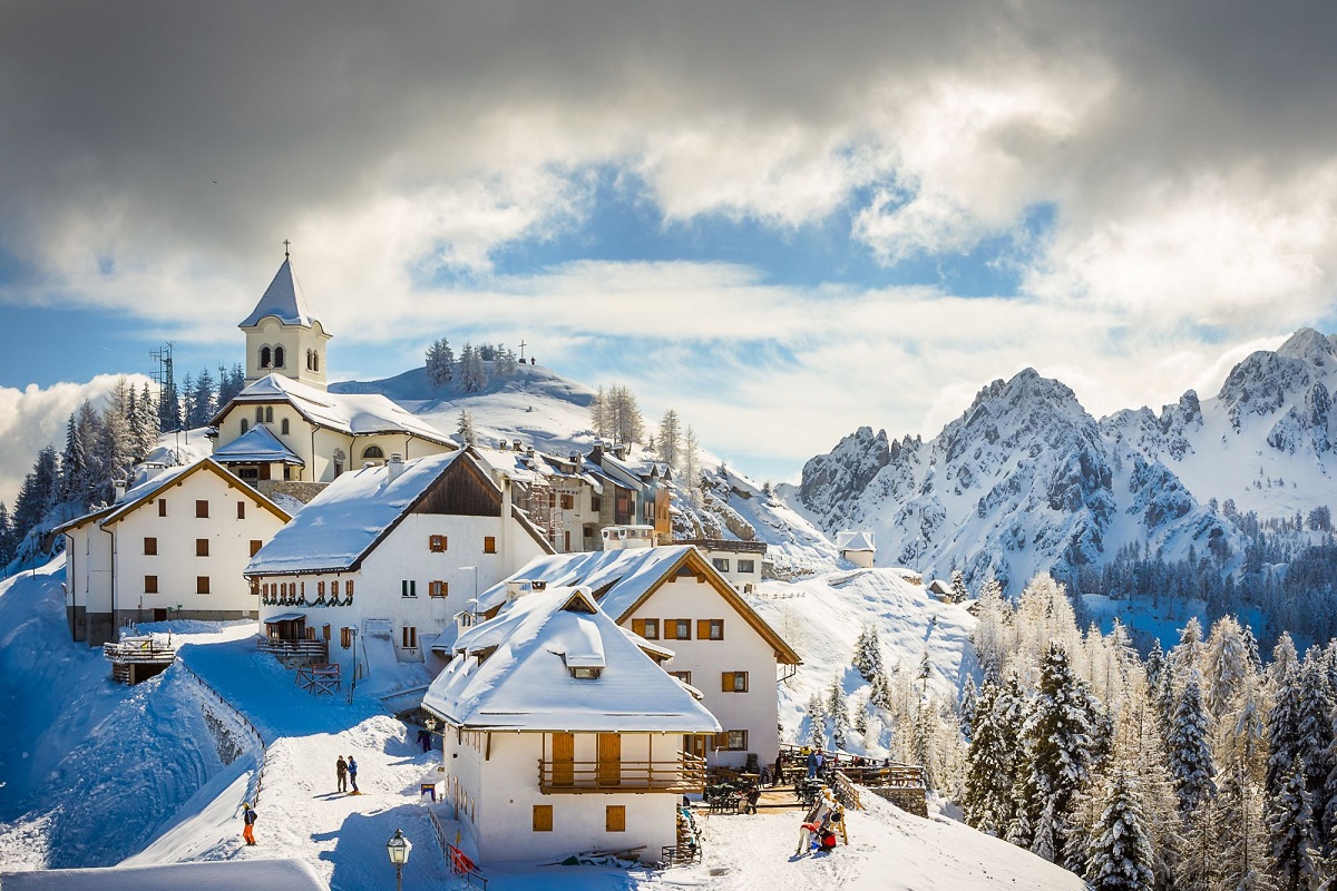 A ski resort on Mount Lussari for Cannabis in Tarvisio Travel Guide.