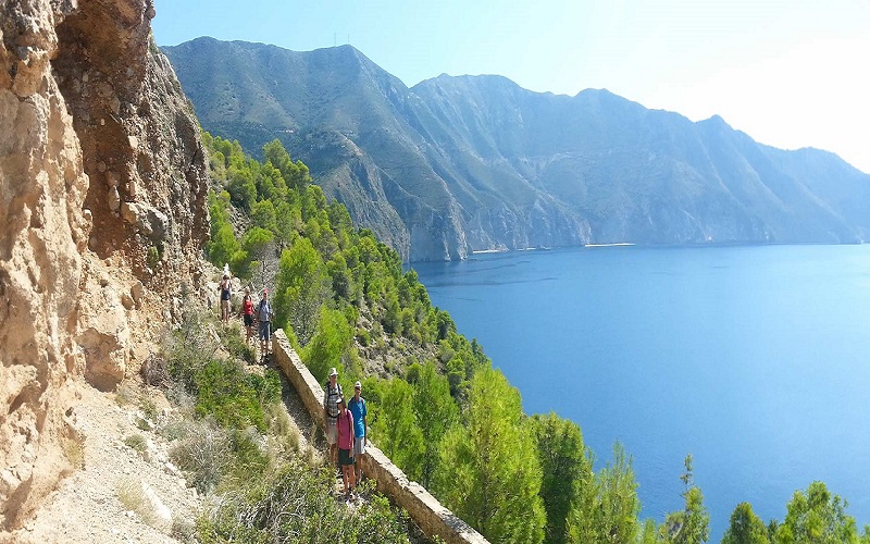Green hiking trails in Kefalonia, Greece