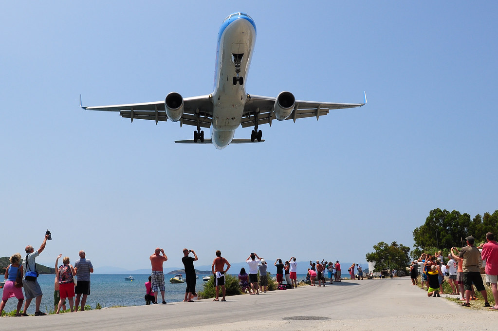 Airport beach & weed in Skiathos