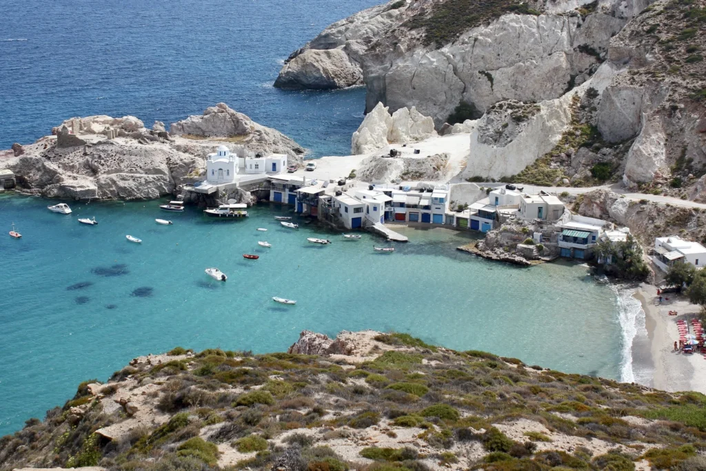 coastal regions of the cyclades islands