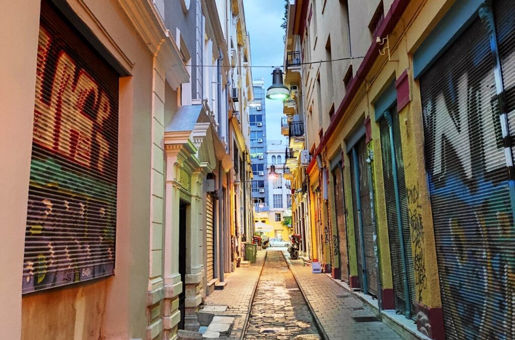 Valaoritou district and weed in Thessaloniki