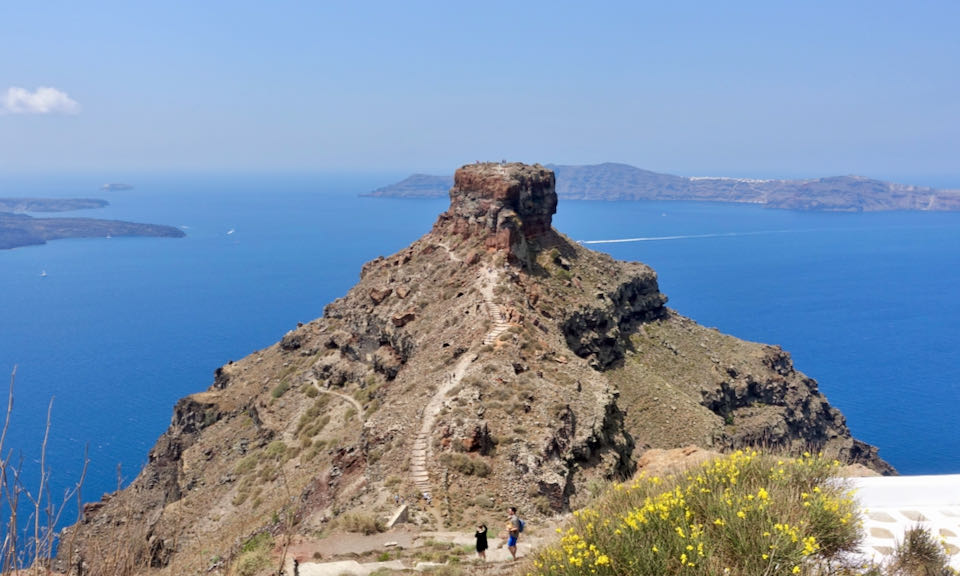 Skaros rock in Santorini, Greece