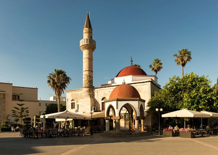 The Eleftherias Square is one of the areas tourists go looking for cannabis in Kos Town.
